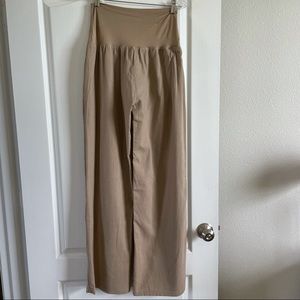 Beige wide leg pants. Size large.